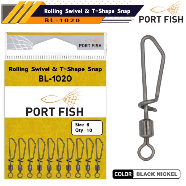 Portfish BL1020 No:10 Kilitli Maket Klipsi 10pcs - 1