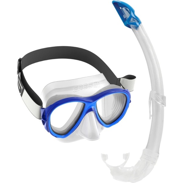 CRESSI FIJI + GAMMA COMBO CLEAR/BLUE - 1