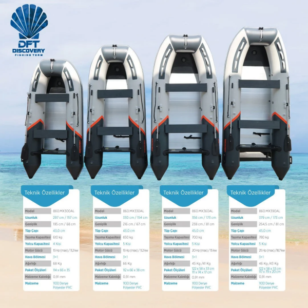 DFT DISCOVERY Şişme Bot MX360AL 360cm Seri - 4