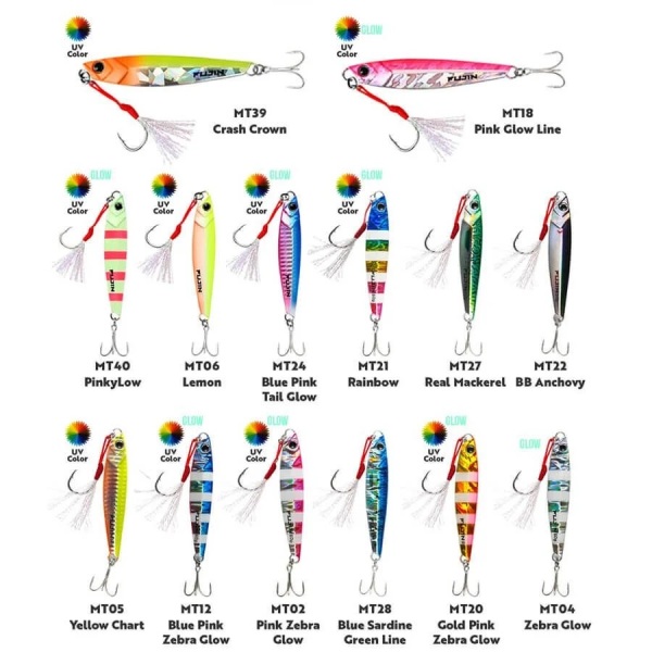 Fujin Jig-X 40gr MT02 Pink Zebra Glow - 1