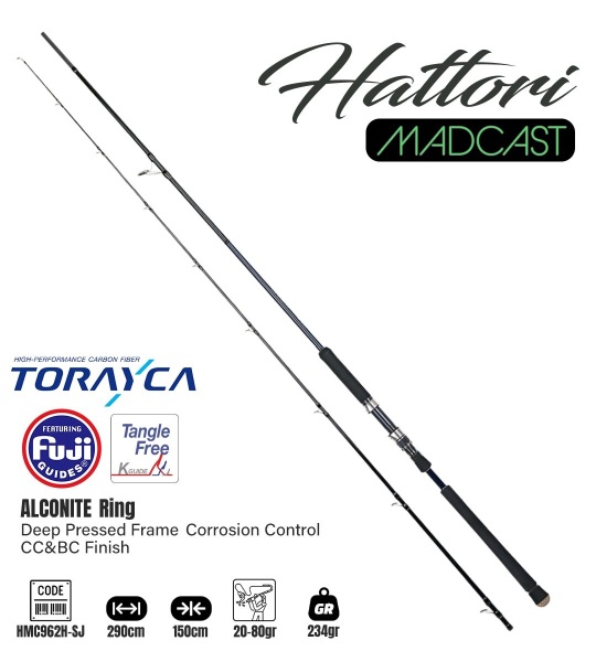 Fujin Hattori Madcast 290cm 20-80gr Shore Jig Kamışı - 1