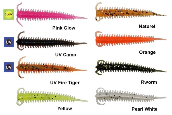 Kendo 5 cm Worm UV Camo 10 Adet - 1