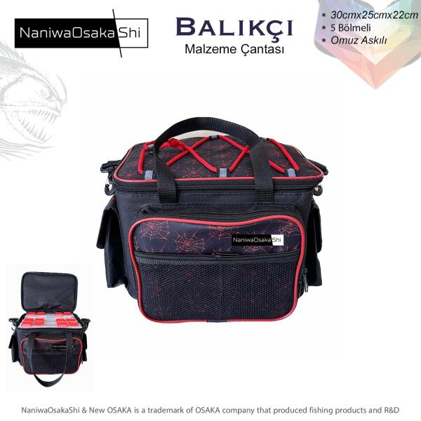 NANIWAOSAKASHI BALIKCI MALZEME CANTASI RED - 1