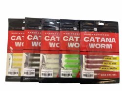 NaniwaOsakaShi Catana Worm 8cm Bloody 10Pcs - 5