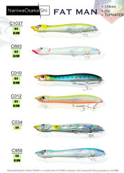 NANIWAOSAKASHI FAT MAN 135MM 26GR TOPWATER C1037 SAHTE BALIK - 2