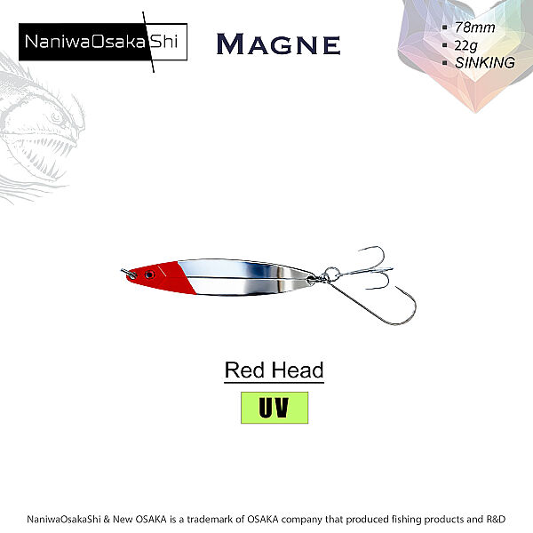 NANIWAOSAKASHI MAGNE KAŞIK 7,8CM 22GR RED HEAD - 1
