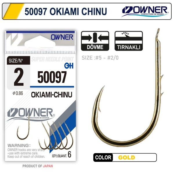 Owner 50097 Okiami-Chinu Gold İğne No:4 - 1