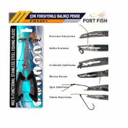 Portfish Balıkçı Pensesi Büyük Siyah - PORTFISH