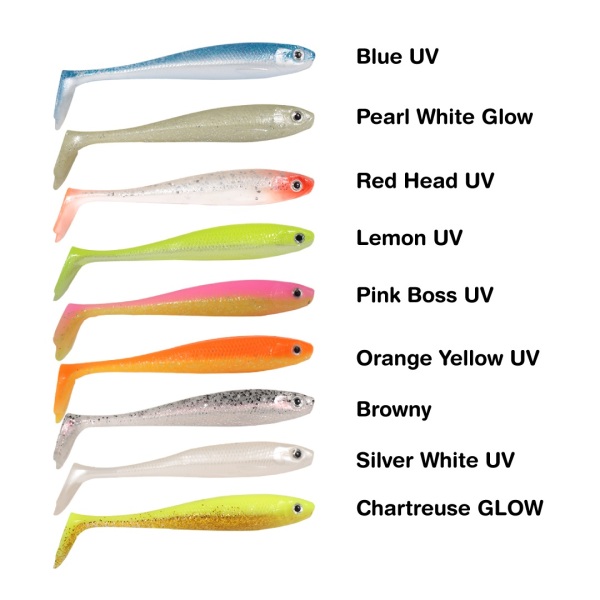 RYUJI PANIC SHAD 9CM ,5.5GR , ORAGE YELLOW UV 1AD - 1