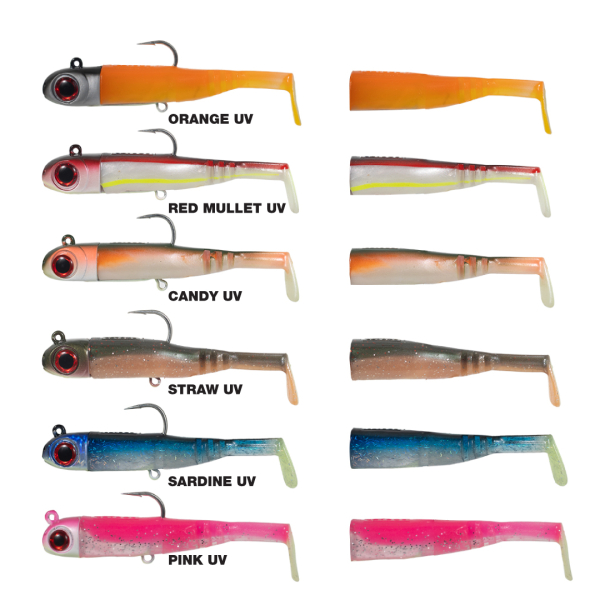 SEABOR LILY SHAD 60GR 2+1 SİLİKON YEM,STRAW UV - 1