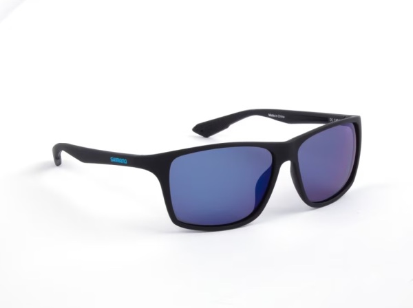 Shimano Eyewear Technium Matte Black & Blue Mirror - 1