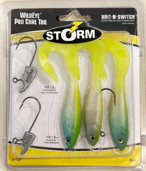 STORM PRO CURL TAIL 3.5 CHARTREUSE PEARL - 1