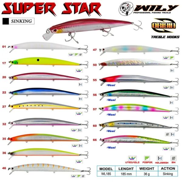 WILY Superstar 18,5cm 36gr CL:35 - 1